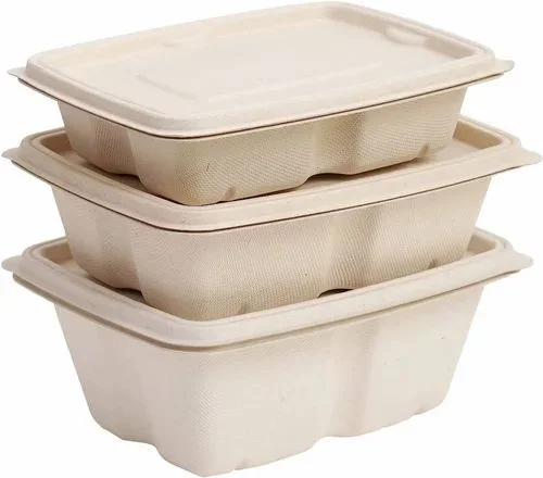 Sugar Cane Bagasse Leak Proof Containers
