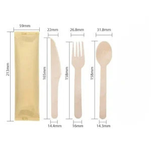 Wooden cutlery